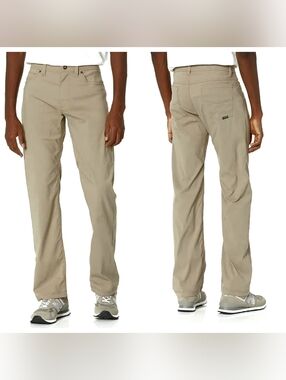 NEW PRANA BRION SLIM FIT PANTS WATER REPELLENT UPF 50 OUTDOOR HIKING  32 X 32